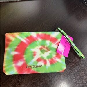 NWT Betsey Johnson Christmas Tie-Dye Pouch